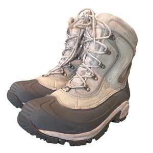 Columbia Bugaboot Omni-Heat Boots Womens 9 Grey Waterproof Insulated